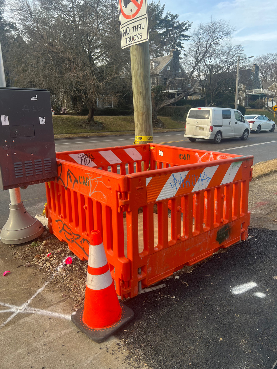 Photographic documentation of the work as submitted to the city's 311 record.