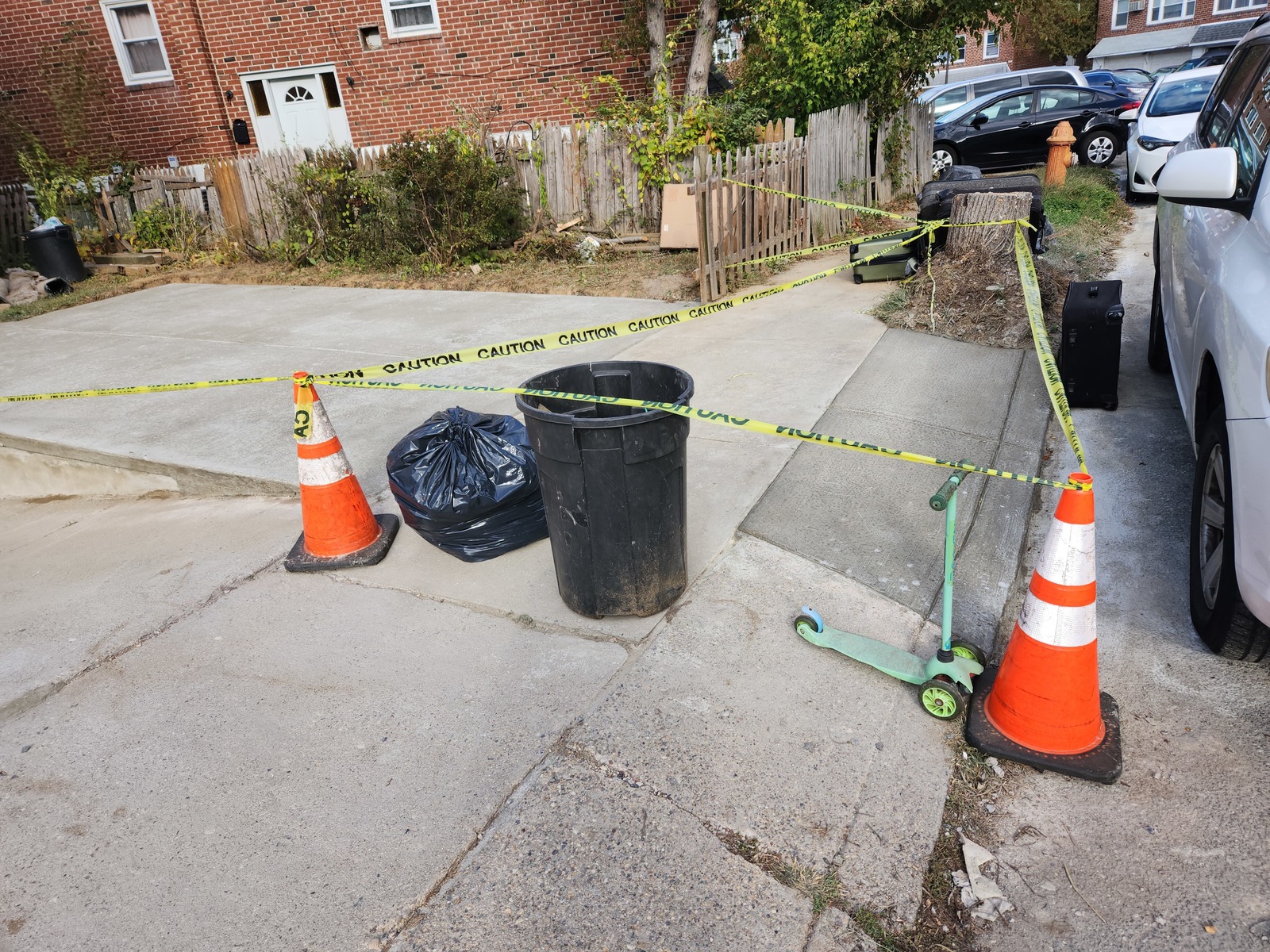 Photographic documentation of the work as submitted to the city's 311 record.