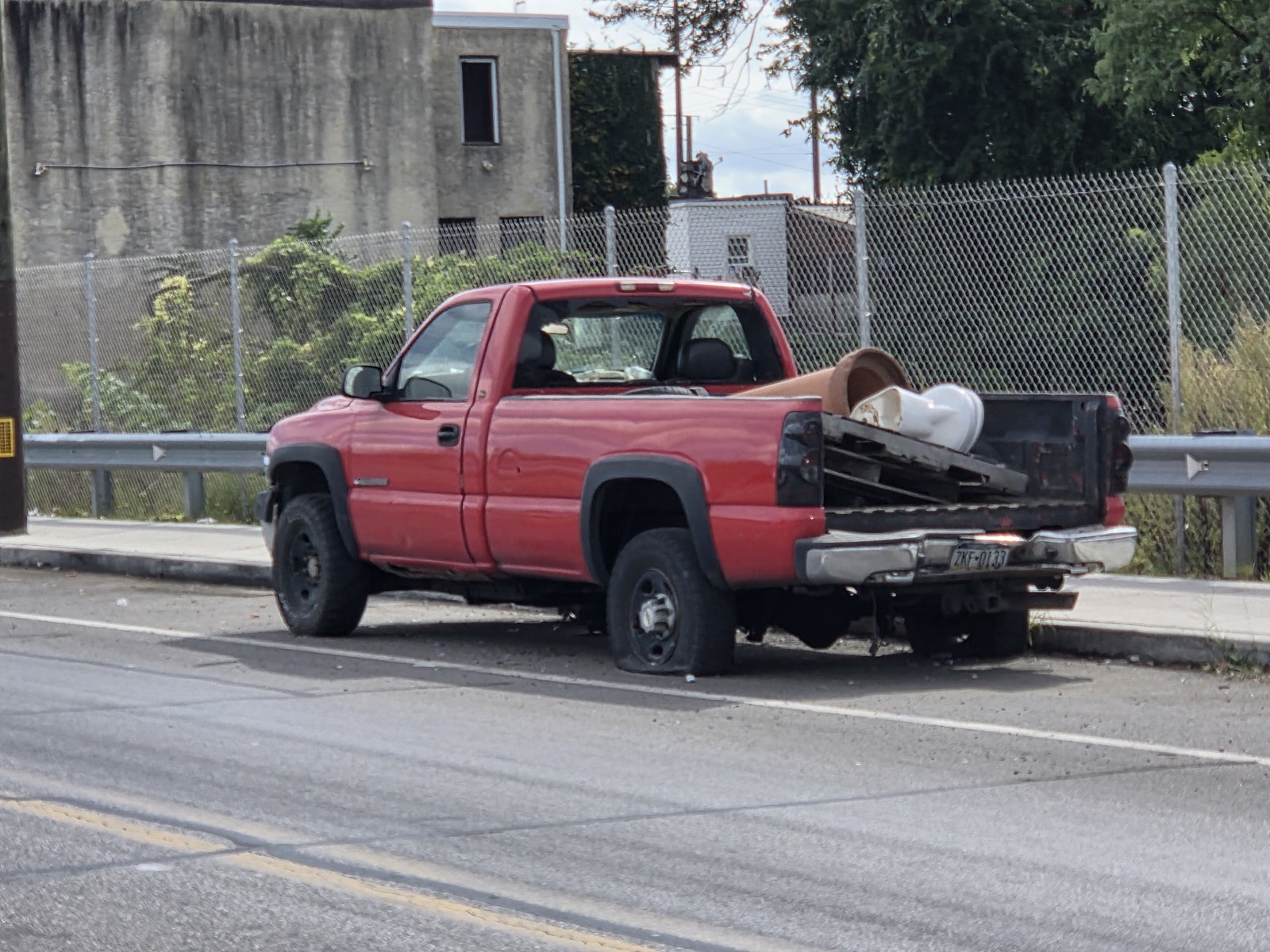 Photographic documentation of the work as submitted to the city's 311 record.