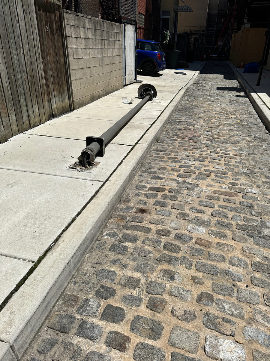Photographic documentation of the work as submitted to the city's 311 record.