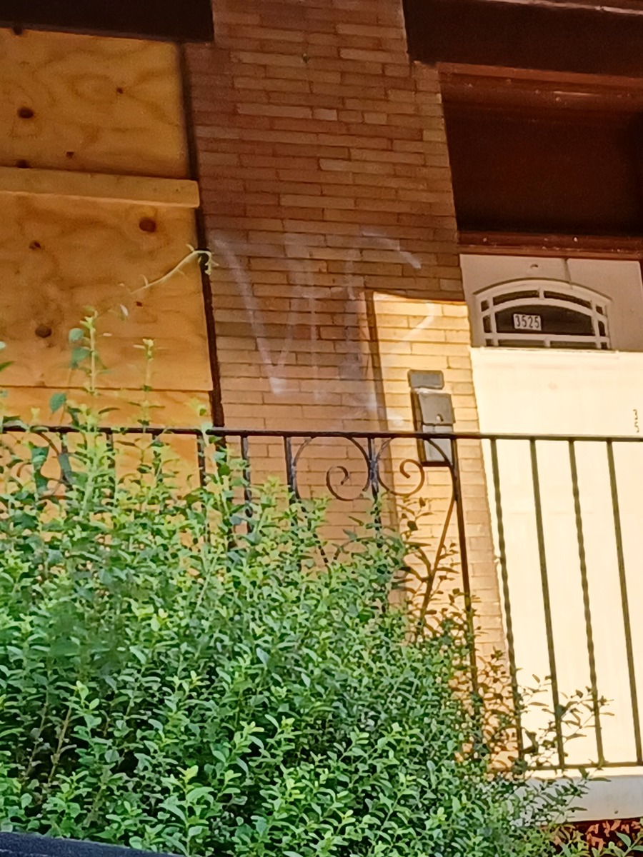 Photographic documentation of the work as submitted to the city's 311 record.