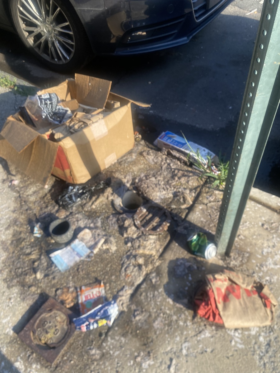Photographic documentation of the work as submitted to the city's 311 record.