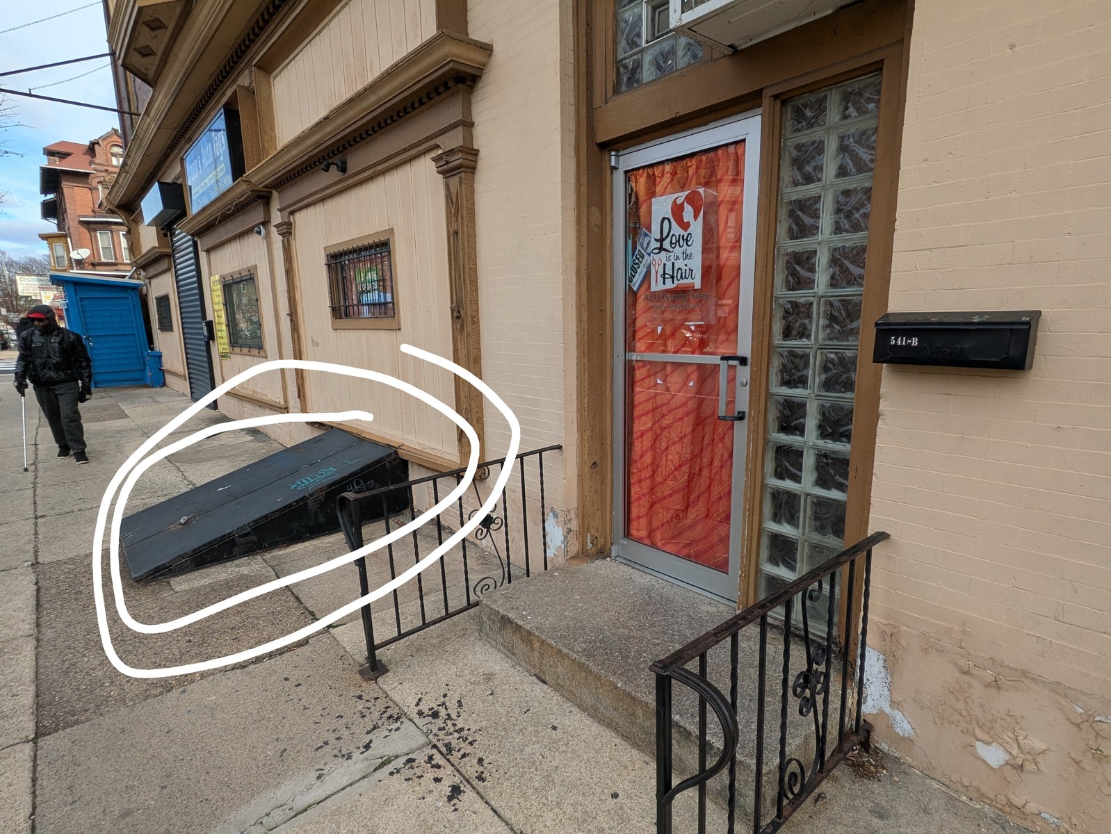 Photographic documentation of the work as submitted to the city's 311 record.
