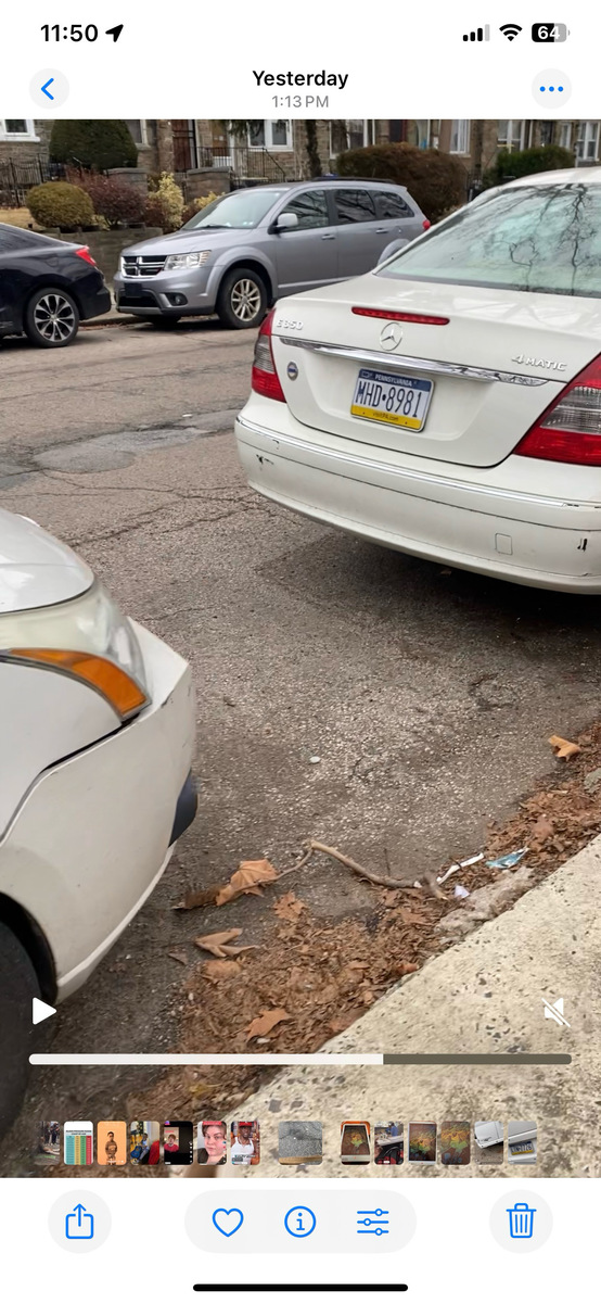 Photographic documentation of the work as submitted to the city's 311 record.