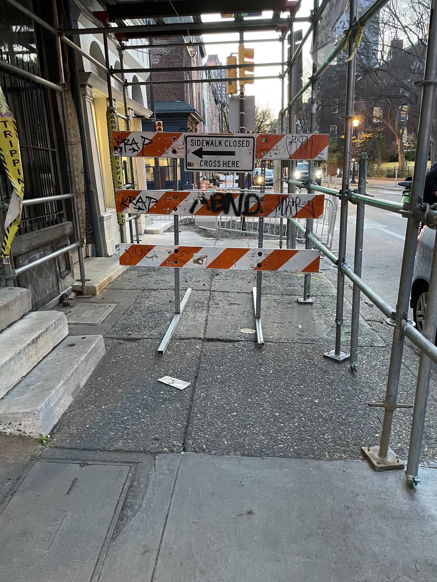 Photographic documentation of the work as submitted to the city's 311 record.