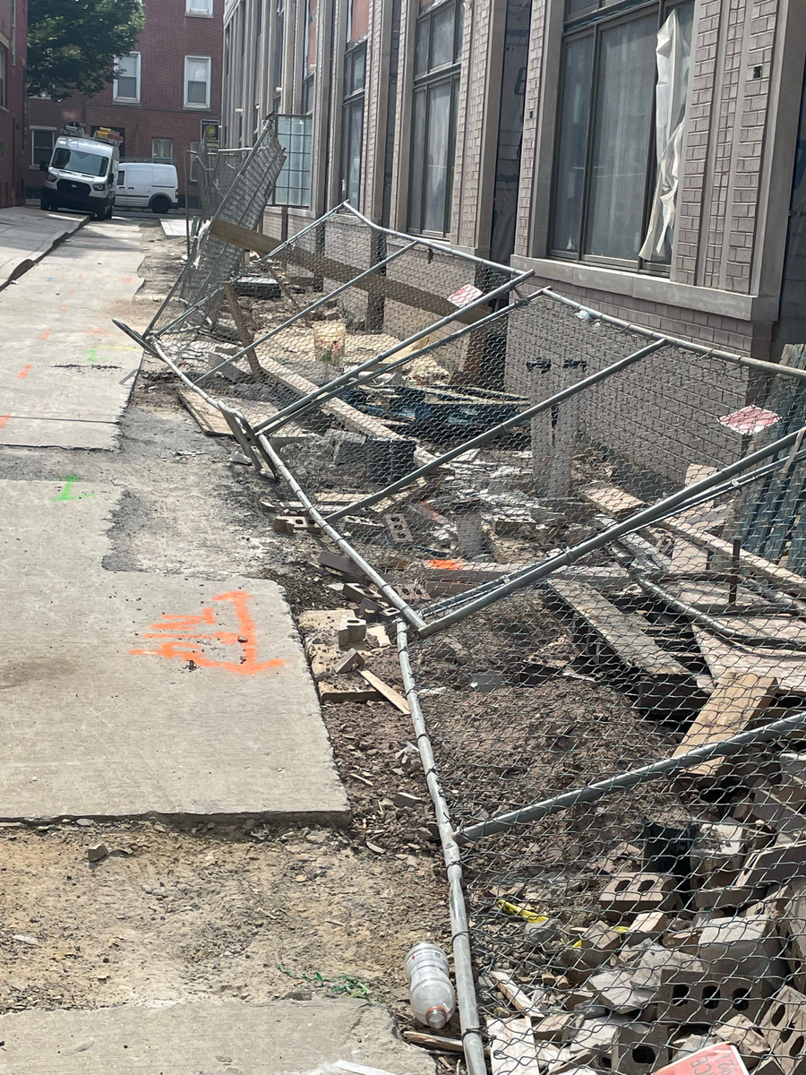 Photographic documentation of the work as submitted to the city's 311 record.