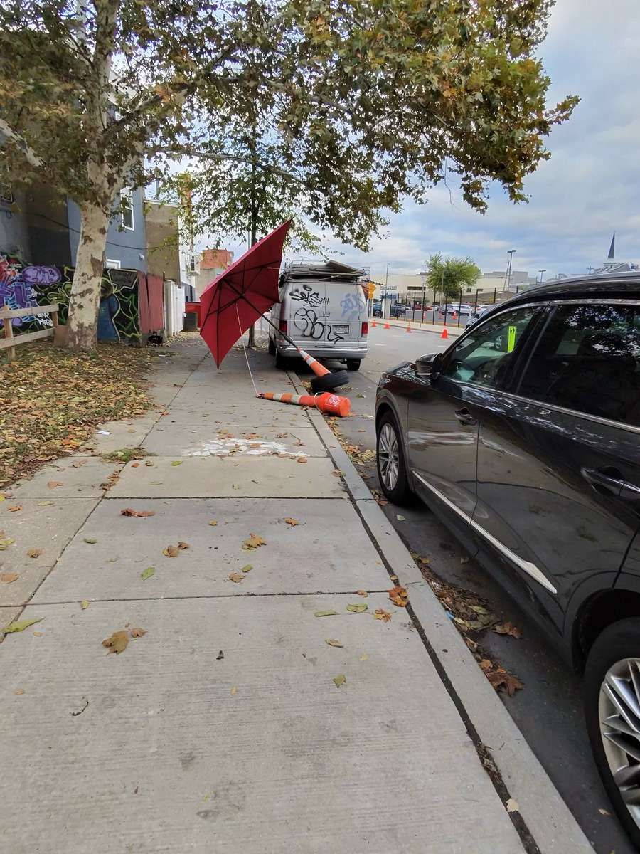Photographic documentation of the work as submitted to the city's 311 record.