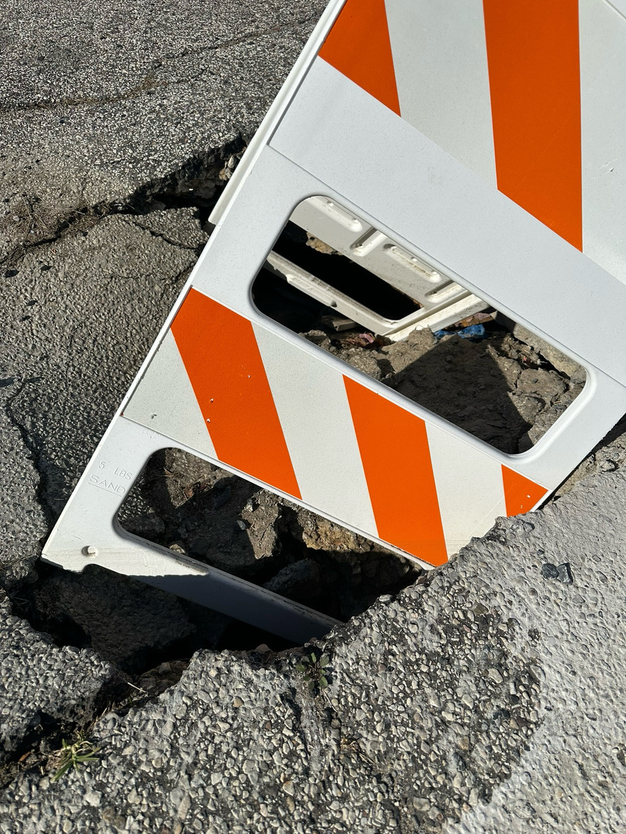 Photographic documentation of the work as submitted to the city's 311 record.