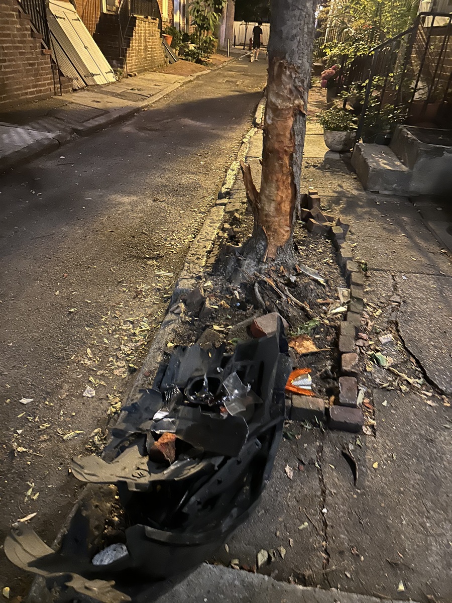 Photographic documentation of the work as submitted to the city's 311 record.