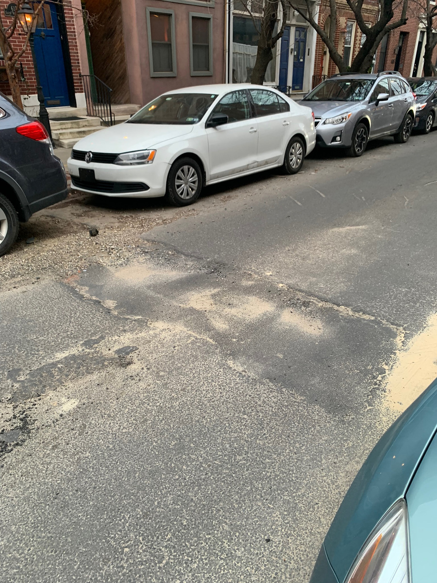 Photographic documentation of the work as submitted to the city's 311 record.