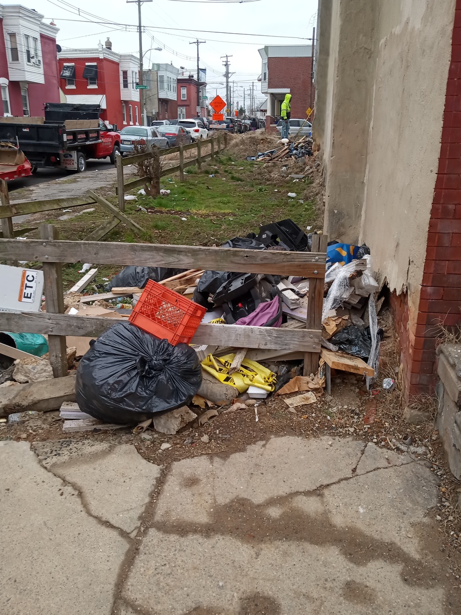 Photographic documentation of the work as submitted to the city's 311 record.