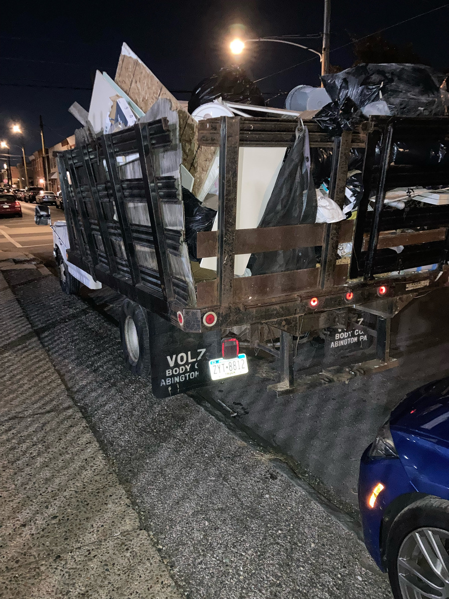 Photographic documentation of the work as submitted to the city's 311 record.
