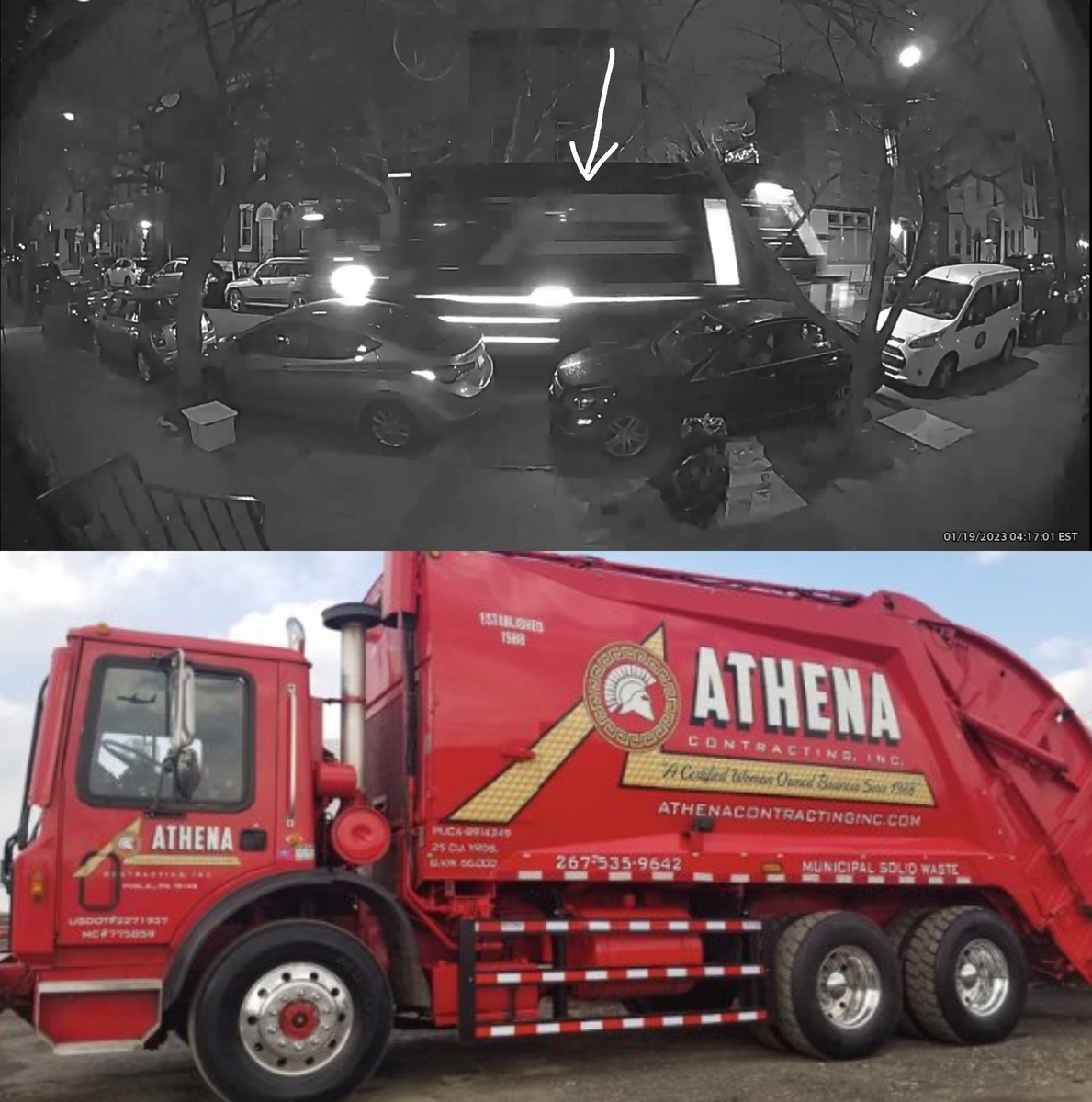 Photographic documentation of the work as submitted to the city's 311 record.