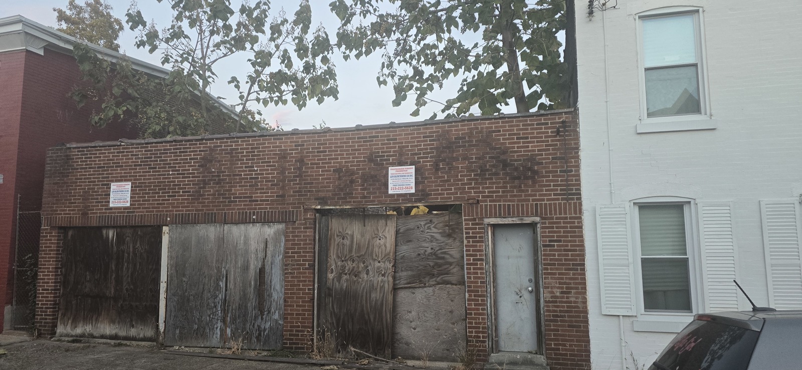 Photographic documentation of the work as submitted to the city's 311 record.