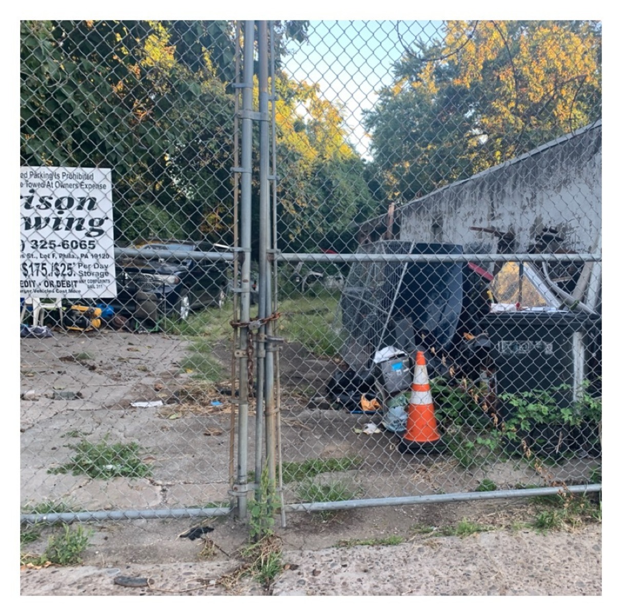Photographic documentation of the work as submitted to the city's 311 record.