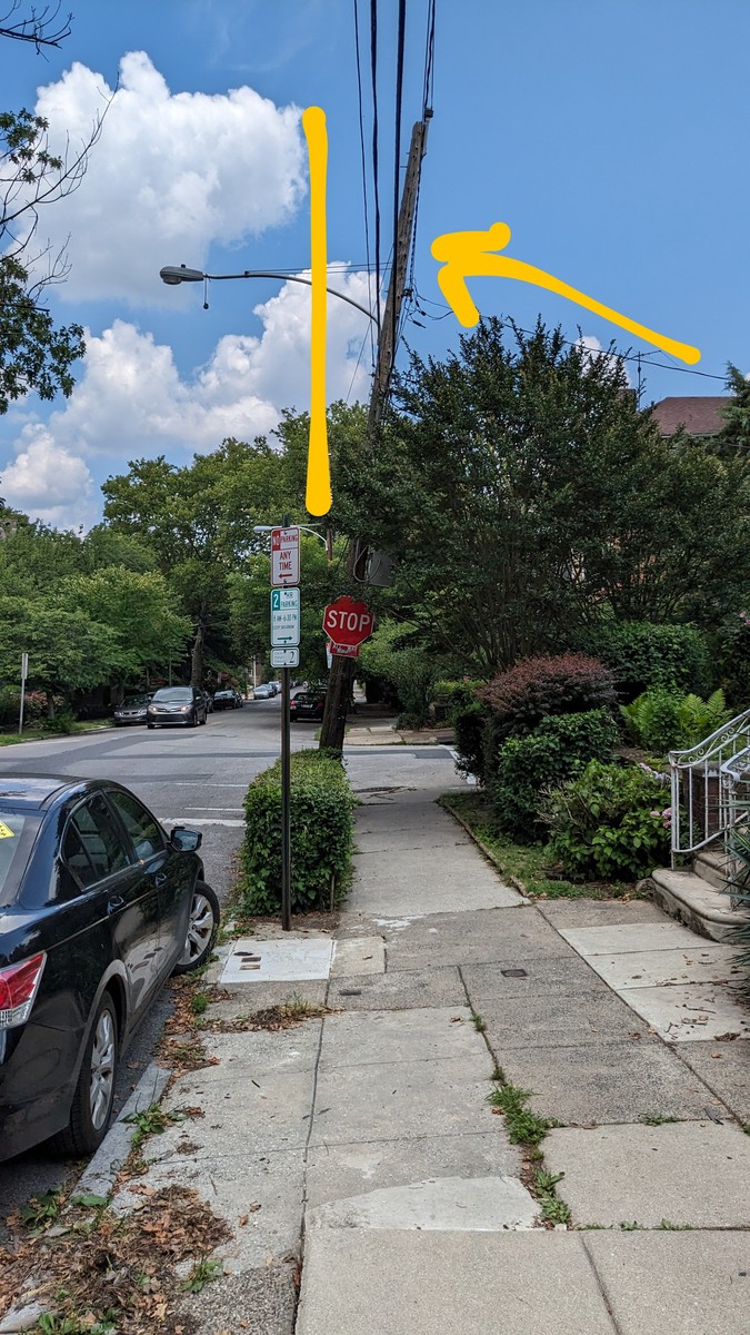 Photographic documentation of the work as submitted to the city's 311 record.