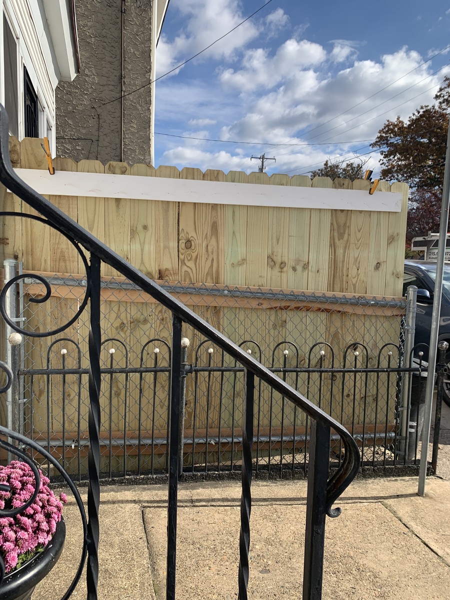 Photographic documentation of the work as submitted to the city's 311 record.
