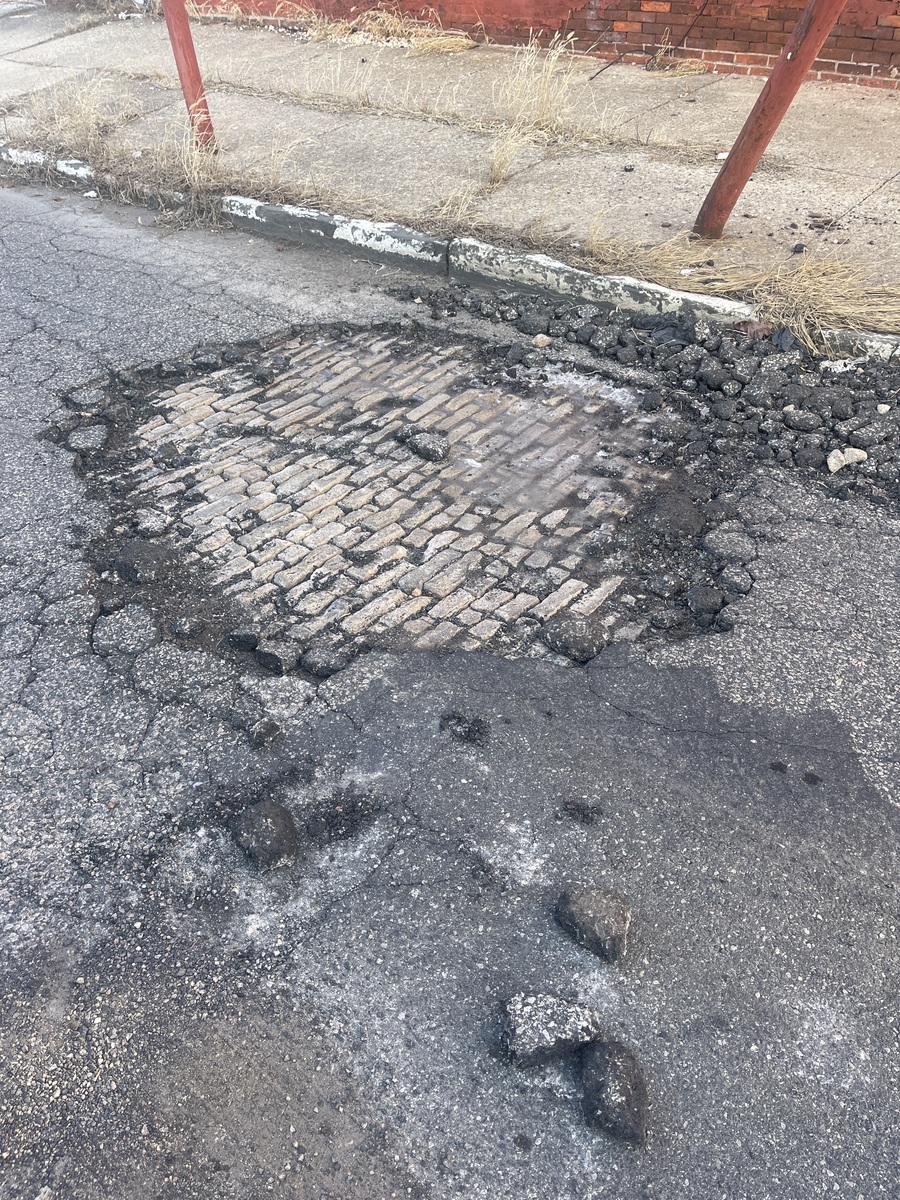 Photographic documentation of the work as submitted to the city's 311 record.