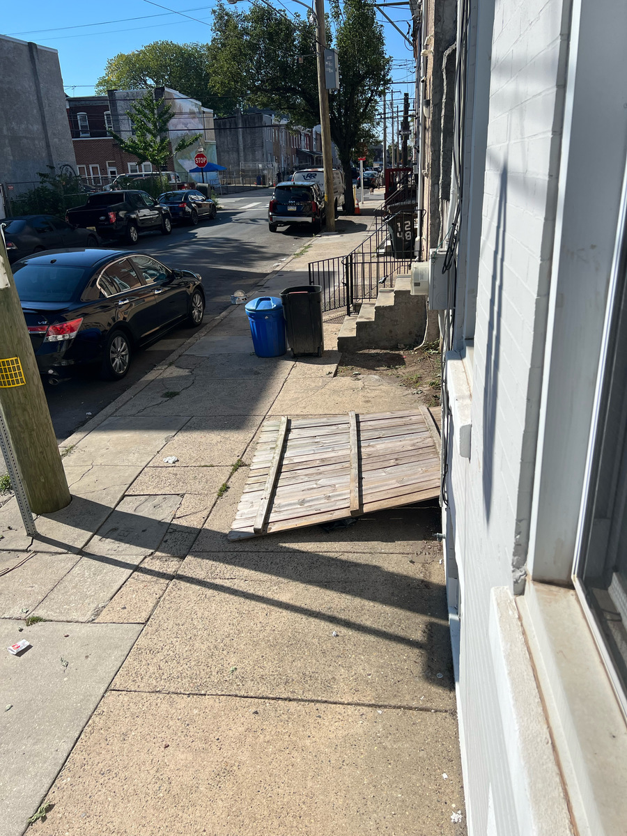 Photographic documentation of the work as submitted to the city's 311 record.