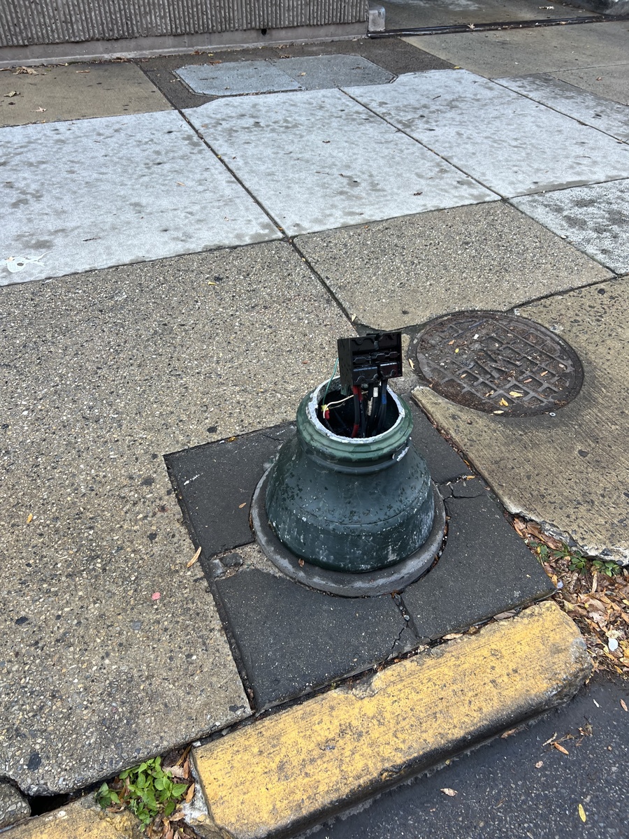 Photographic documentation of the work as submitted to the city's 311 record.